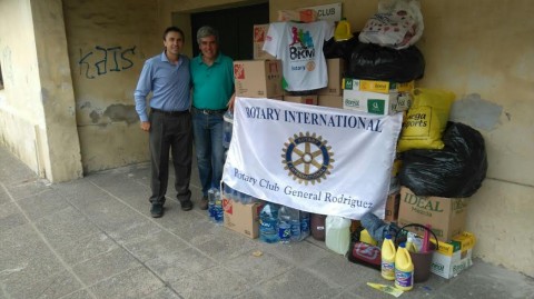 El Rotary Club local hizo donaciones a los jardines de infantes del distrito y a la población de Comodoro Rivadavia