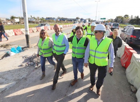 El ministro Guillermo Dietrich recorrió las obras de ampliación del Acceso Oeste