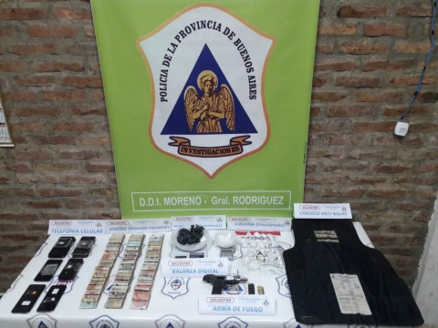 Detuvieron a cinco peruanos de una banda narco que vendía droga en Rodríguez