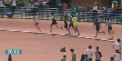 Video: una acción antideportiva rival le arruinó el sueño de medalla a un atleta rodriguense