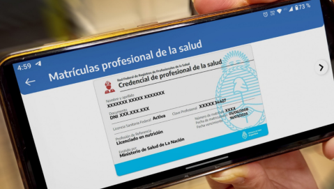 Oficializaron la utilización de la Matrícula Digital para profesionales de la salud: De qué se trata