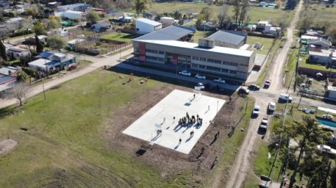 Video: inauguraron en Altos de San Joaquín un nuevo playón deportivo