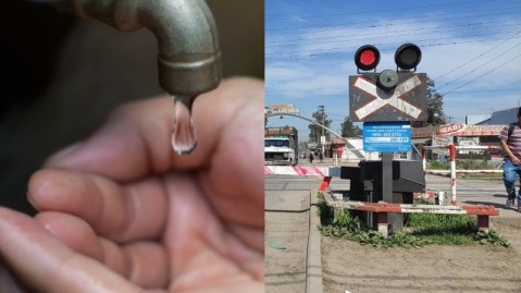 Un viernes marcado por la falta de agua y los problemas con las barreras de tren