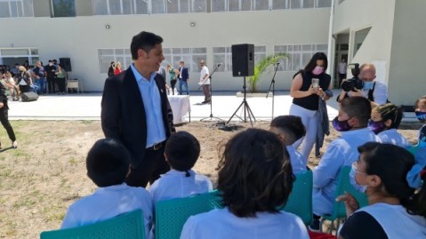 Axel Kicillof visitó la ciudad para inaugurar el edificio de una escuela: “Gral. Rodríguez tiene un gran potencial”