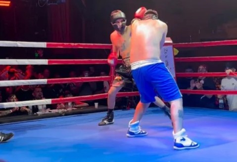 Video: así se lo vio a L-Gante como "boxeador" en un evento muy particular