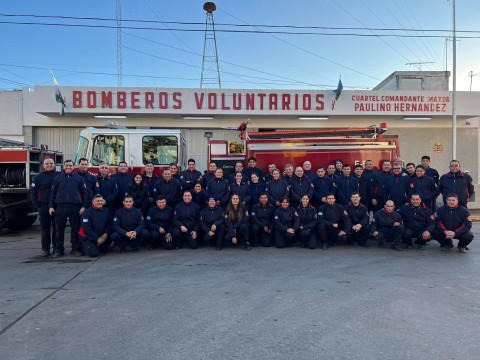 Una empresa hizo una donación al Cuerpo de Bomberos Voluntarios de General Rodríguez