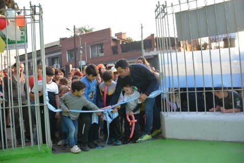 Renovaron el sector de juegos infantiles de la Plaza Central: así quedó