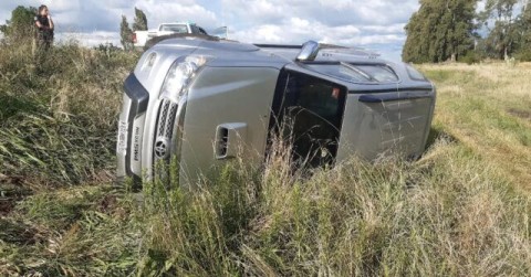 Un camionero rodriguense chocó en Suipacha cuando volvía con mercadería a nuestra ciudad