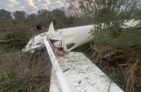 Cayó una avioneta en el Aeródromo: dos heridos