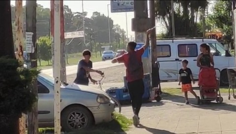 Video: tenso momento en Malvinas por una discusión con amenazas cruzadas