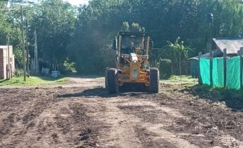 El Municipio abrió una calle en un barrio del oeste de General Rodriguez