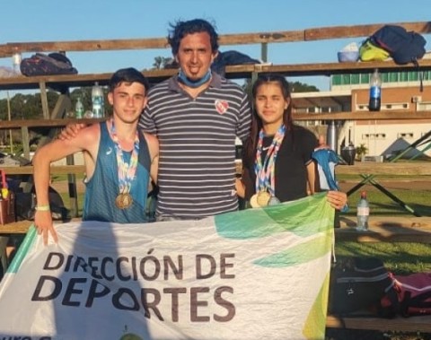 Con récord nacional incluido, el atletismo rodriguense U18 volvió a subirse a lo más alto del país