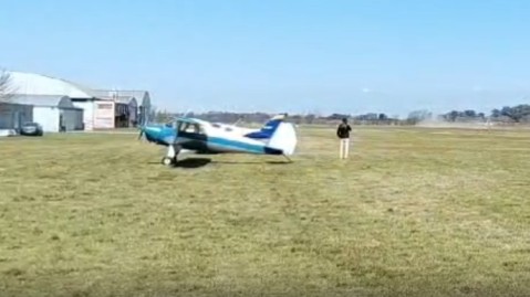 Video: el aeródromo de General Rodríguez fue escenario de un momento histórico en la aviación argentina