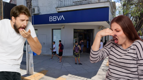 Un asco: vecinos fueron a los cajeros de un banco céntrico y encontraron una desagradable situación