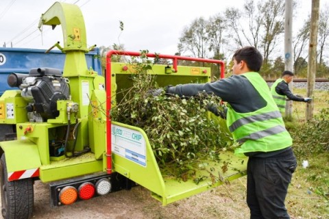 El Municipio sumó una nueva chipeadora para recolección de ramas