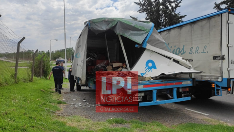 Choque múltiple con camiones involucrados y milagro en el Acceso Oeste