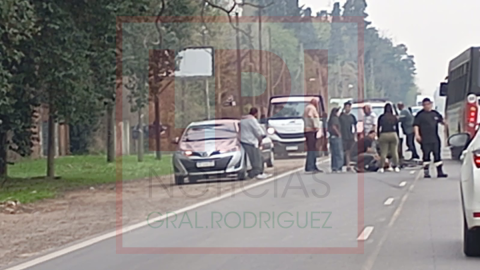 Joven ciclista fue atropellado por un auto en Ruta 7