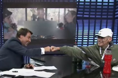 L-Gante visitó el estudio de Eduardo Feinmann y habló de marihuana y política