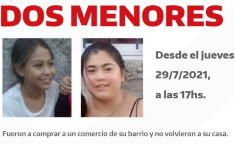 Buscan a una chica de 15 años y su prima de 10 que nunca volvieron del kiosco del barrio