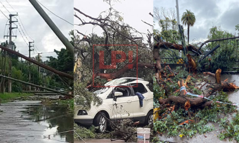 Los estragos causados por el temporal generaron evacuados y daños en vehículos y viviendas