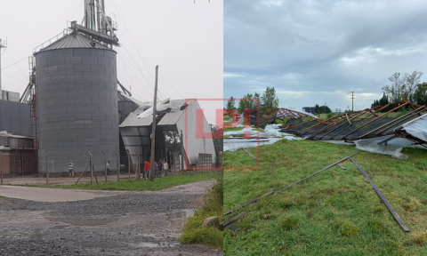 El temporal afectó severamente a una conocida empresa y rompió instalaciones municipales en el Sector Industrial