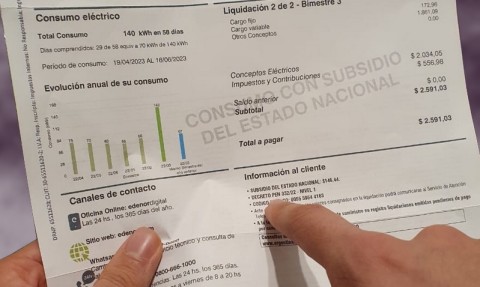 El ENRE les exigió a EDENOR y EDESUR destacar en las facturas de luz el subsidio que reciben los usuarios