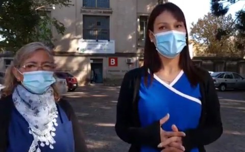 Enfermeras del Hospital Vicente López reclaman ser vacunadas