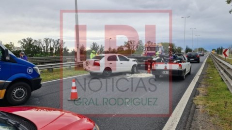 Choque múltiple en la Autopista del Oeste generó grandes demoras en la mano a Luján