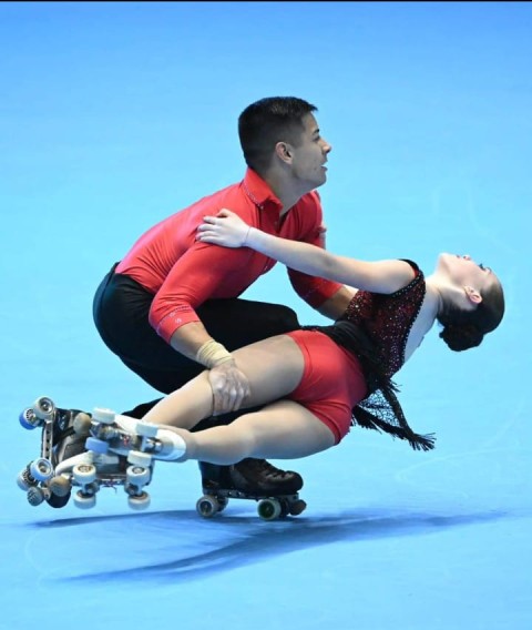 El patinador Nicolás Álvarez se reunió con Mauro García antes de viajar al Mundial