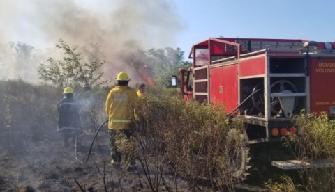 Incendios forestales en General Rodríguez: el pedido de los Bomberos