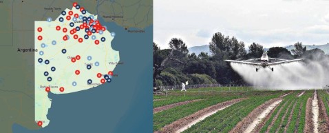 Un mapa interactivo expone un problema endémico de General Rodríguez con los agroquímicos