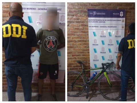 Arrestaron a un joven por el robo de tres costosas bicicletas