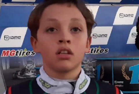 Quién es "El Rayito" Saa, el piloto rodriguense de 11 años que la rompe en kartings y compite en Europa