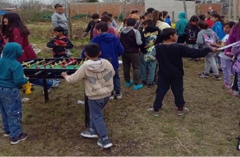 "Todo esto fue posible gracias a los vecinos": el emotivo festejo por el Día del Niño en un barrio rodriguense