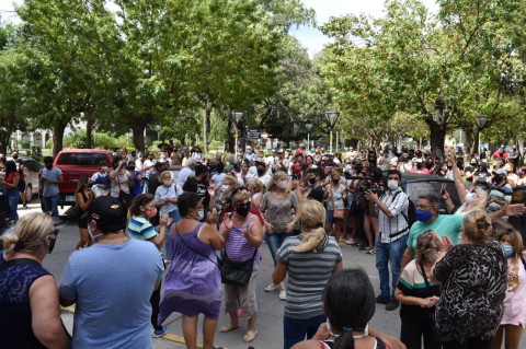 Vecinos se congregaron en la Plaza Central para reclamar por la inseguridad