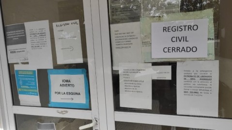 Cierran las oficinas del Registro Civil por un caso de Covid-19