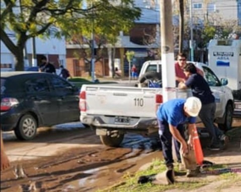 El Municipio emitió un comunicado sobre la falta de agua por los trabajos de ABSA