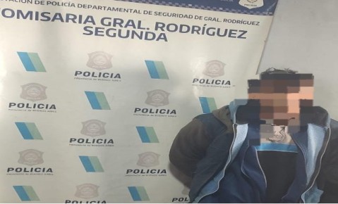 Arrestaron en barrio Pico Rojo a un joven acusado de entrar a robar a las casas