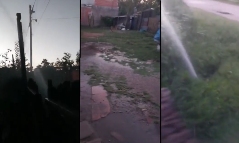 Lluvia permanente, barro y hartazgo: el caos que genera un caño roto en una calle de Altos del Oeste