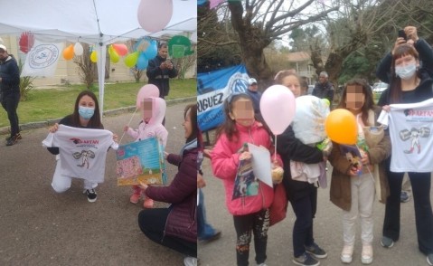 Por el Día de la Niñez, gimnasio local donó juguetes al Hospital Vicente López y a la Casa del Niño