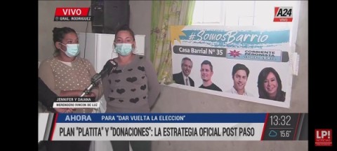 Siguen los cruces en TV por el "clientelismo": “Después de la nota nos dijeron que se cortaba toda la ayuda”