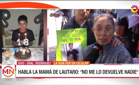 Crimen de Lautaro: desgarrador pedido de justicia frente a la Municipalidad de General Rodríguez