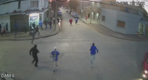 Trascendieron videos de los incidentes del domingo tras el partido de Alem