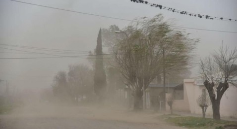 Alerta por vientos fuertes para las próximas horas en General Rodríguez