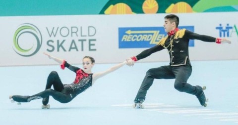 La historia del rodriguense que brilló en el Mundial de patín artístico