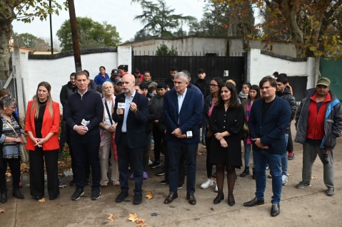 Larreta visitó el convento donde López tiró bolsos con dólares: "Es uno de los símbolos de corrupción kirchnerista"