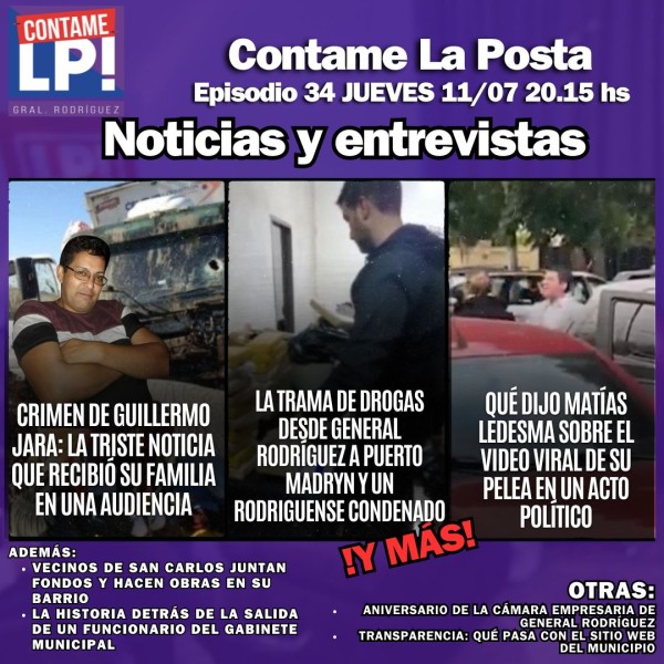 CLP Ep 34 - Drogas de Gral. Rodríguez a Madryn / Triste noticia para la familia de Guillermo Jara