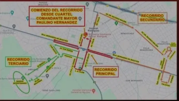 Recorridos bomberos 